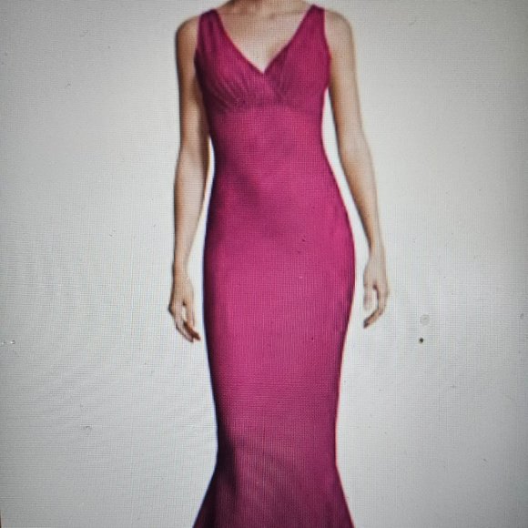 Chiara Boni La Petite Robe Guinevere Mermaid Gown Shirred Bustier Surplice Dress